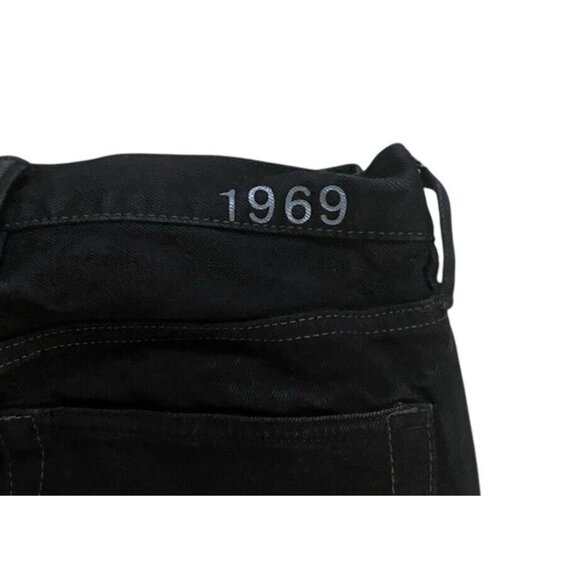 Gap 1969 Jeans Mens 36 x 32 Faded Black Standard Straight Fit Dark Wash Denim - Picture 3 of 7